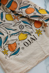 Ojai Tea Towel Lemons & Tangerines