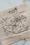 Ojai Map Dish Towel