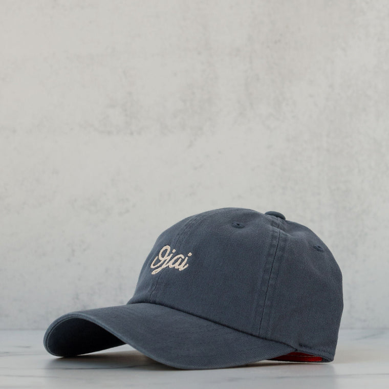 Ojai Cursive Hat Cloud Blue